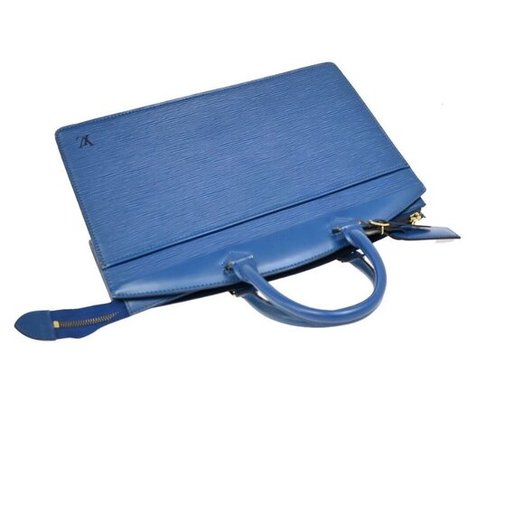 LOUIS VUITTON LV Logo Riviera Hand Bag Epi Leather Blue France